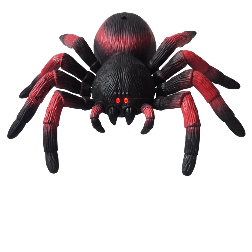 Terra Spider Toy Realistic Electronic Walking Black Red Halloween Prop